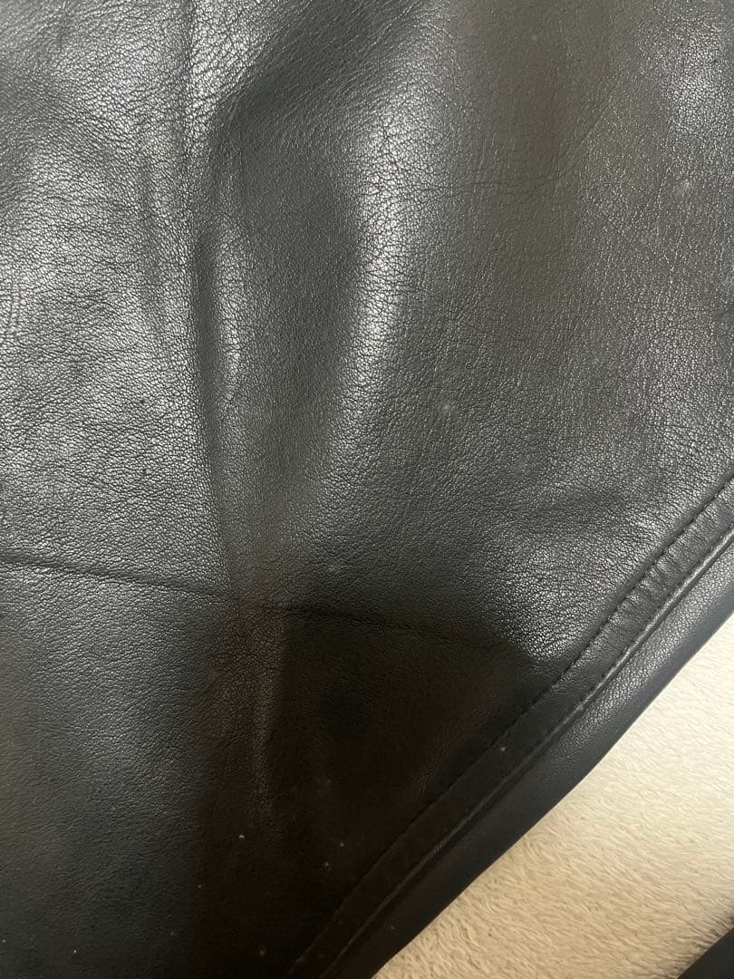 シルエット◎ old gap レザーパンツ　ブラック　w33 牛革　00s