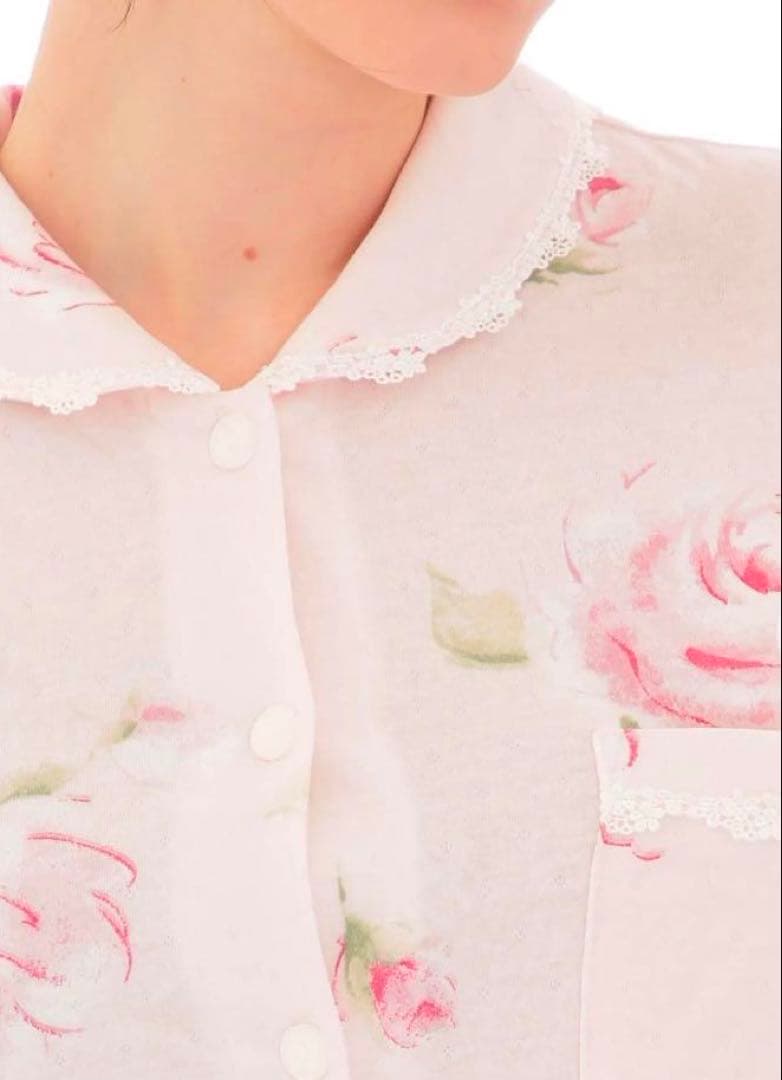 新品☆ナルエー ムーンタン かわいい長袖パジャマ M〜L☆ローズ ライトピンク