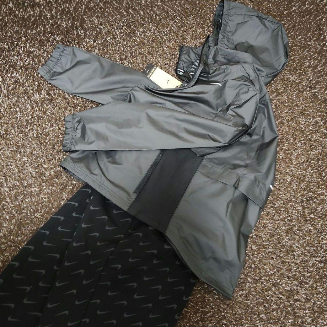 新品 NIKE セットアップ ナイロンパーカー 総柄 フリースパンツ 上下セット