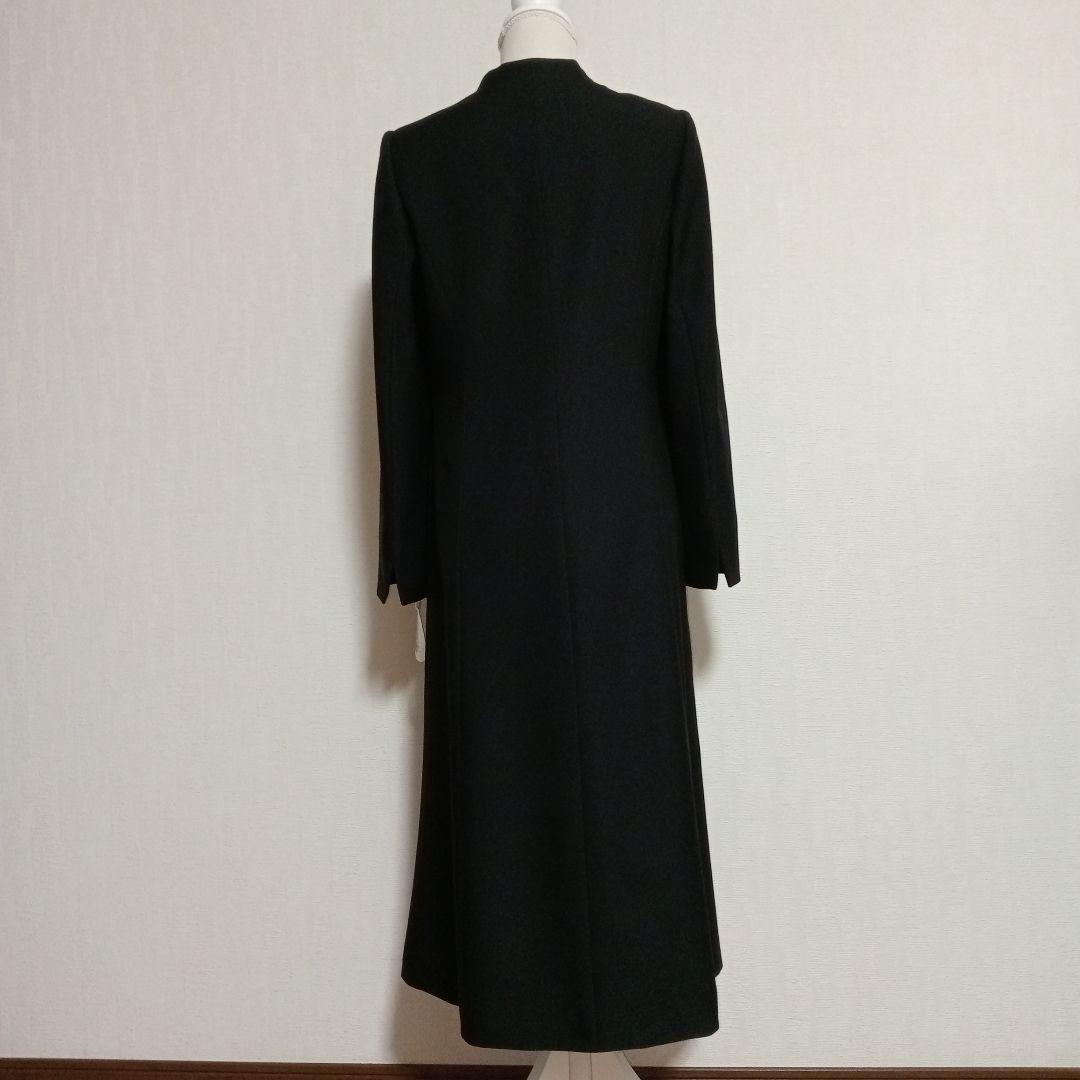 【新品未使用】 formforma 東京ソワール ノーカラー コート 黒 L