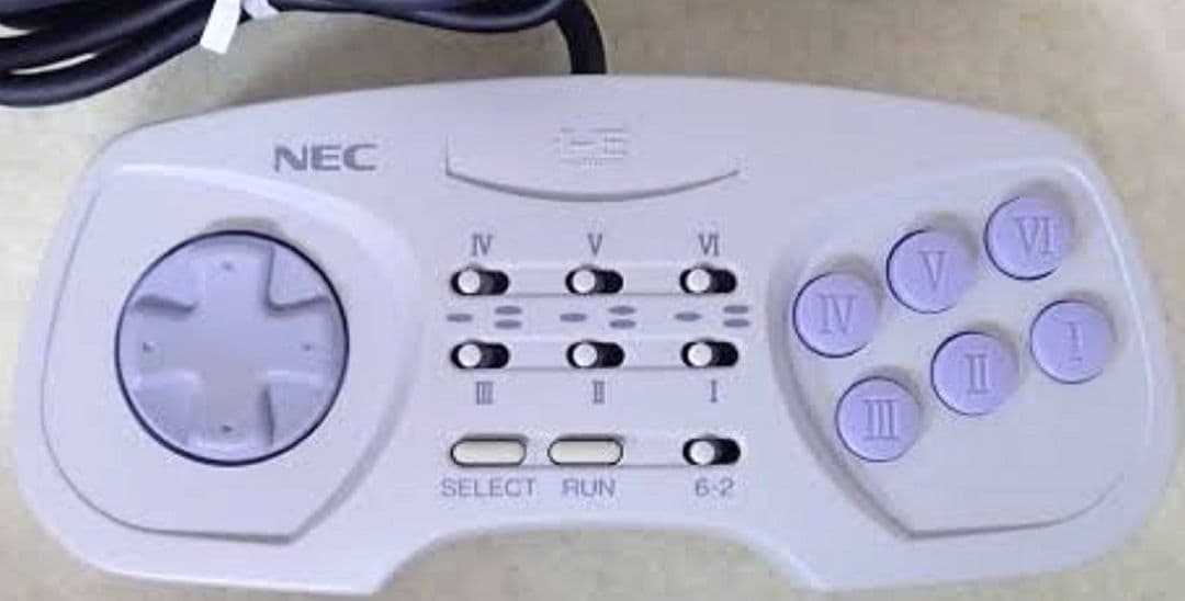 【美品】NEC ARCADE PAD 6 ゲームコントローラー・PCE-TP1