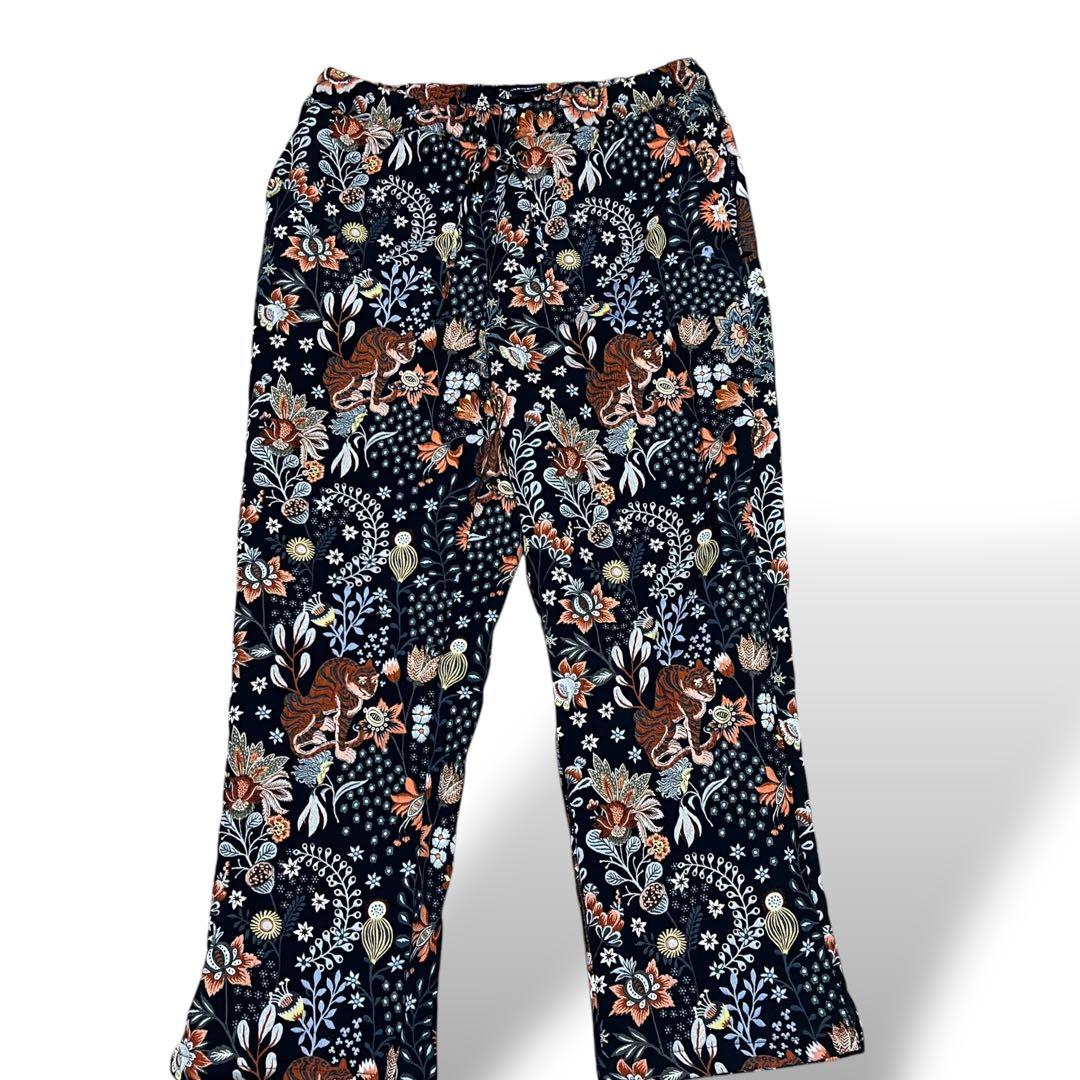 【希少】ZARA ザラ ジャガードセットアップ 花柄 パーカー オーバーサイズ