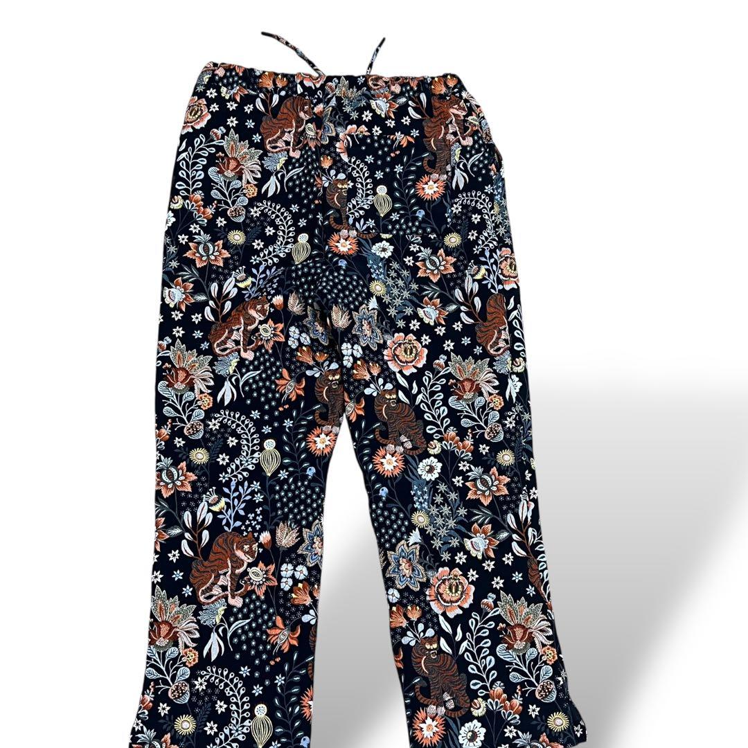 【希少】ZARA ザラ ジャガードセットアップ 花柄 パーカー オーバーサイズ