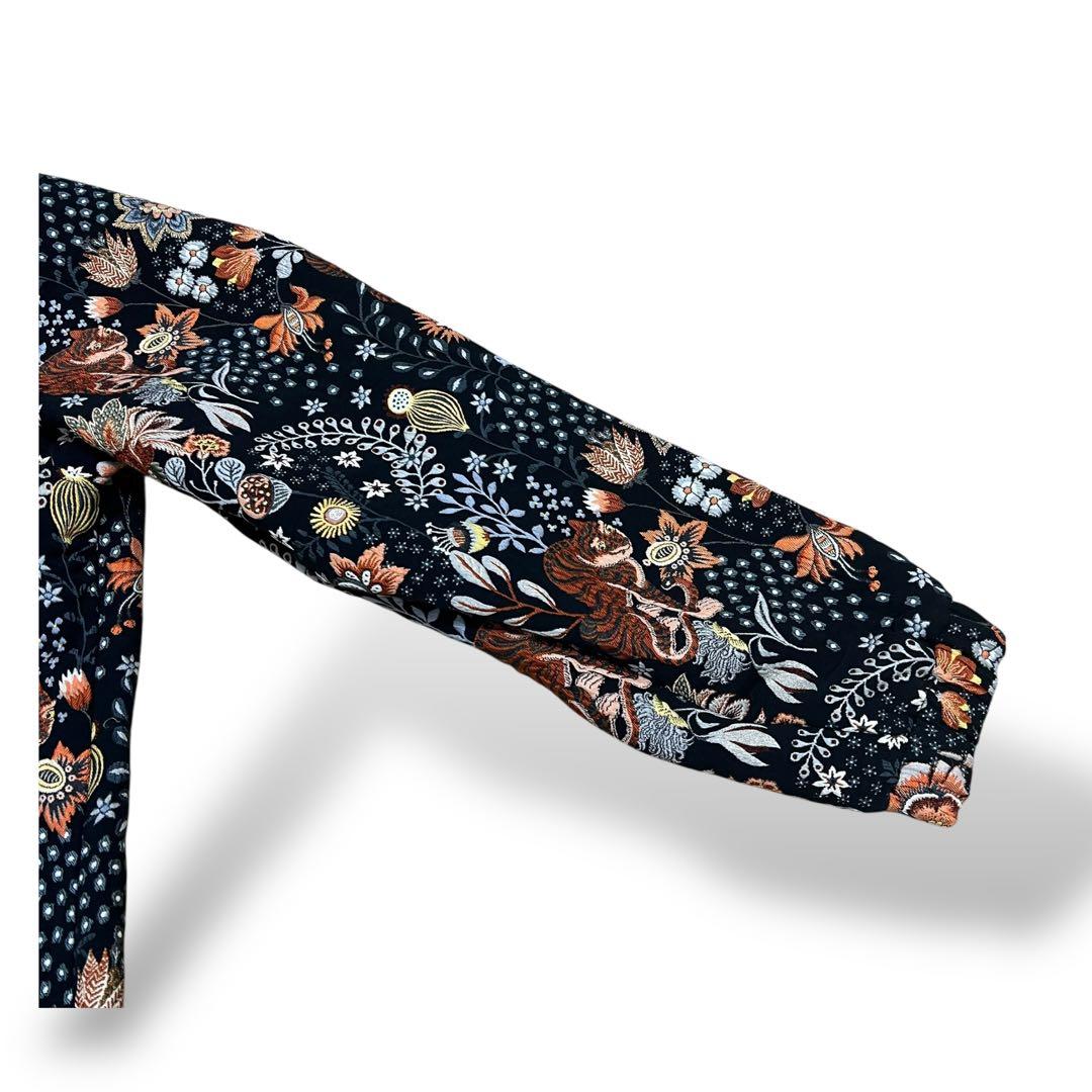 【希少】ZARA ザラ ジャガードセットアップ 花柄 パーカー オーバーサイズ