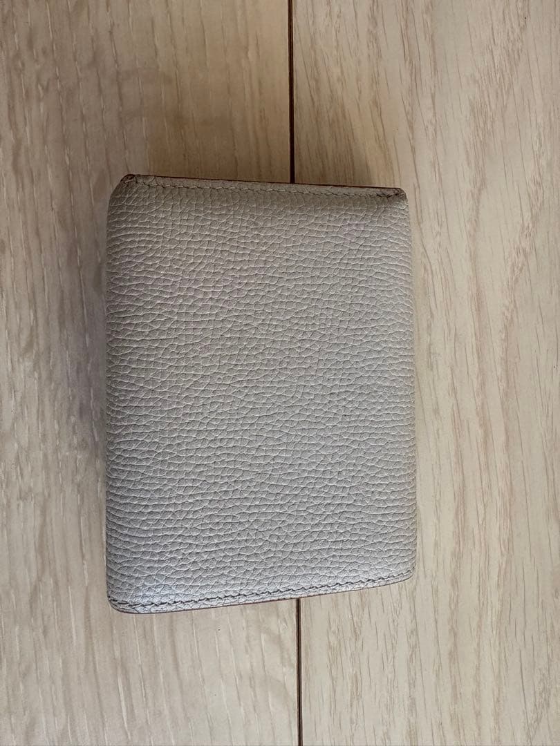 LOEWE アナグラム トライフォールド ベージュ 三つ折り財布 付属品完備