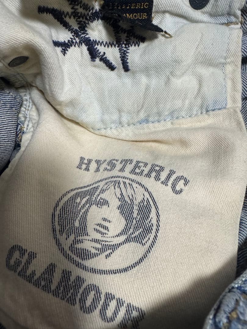 hysteric glamorスタッズ ストレートデニム ヒステリックグラマー