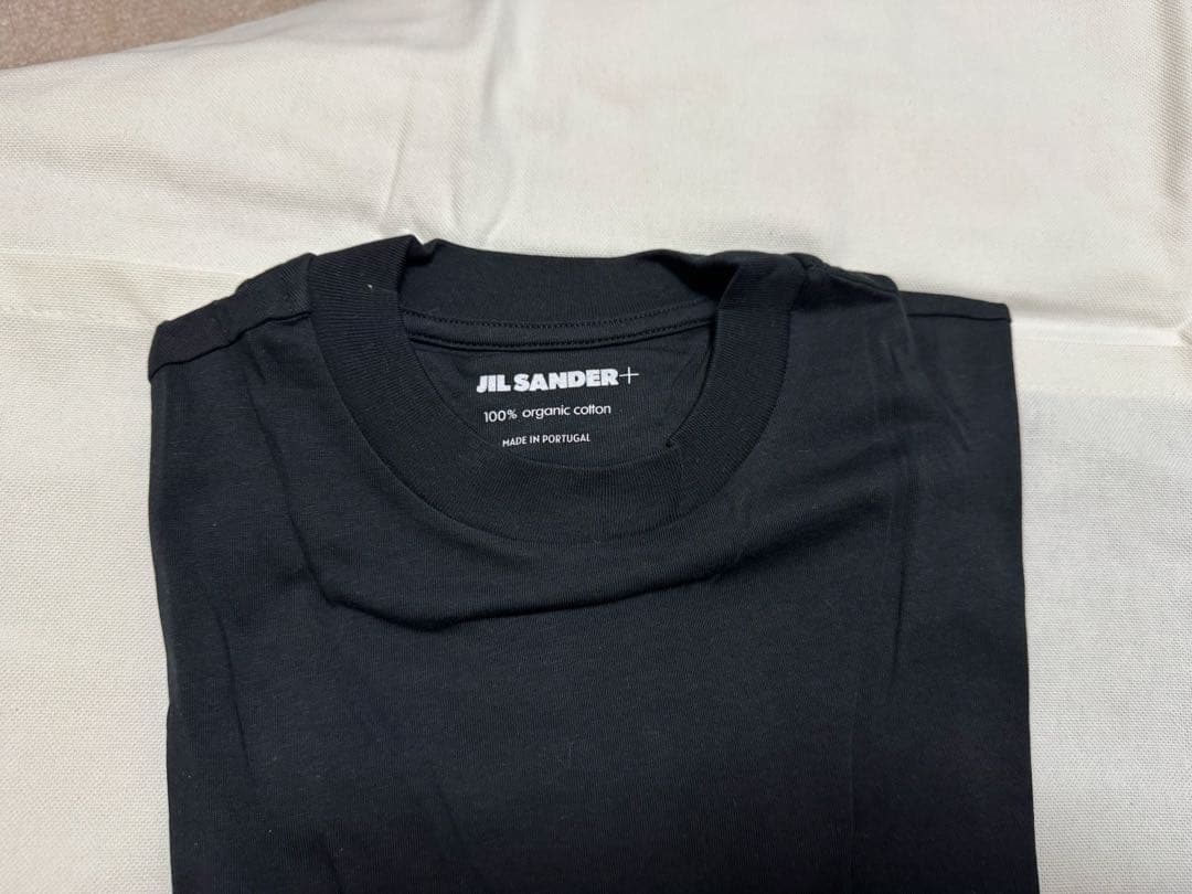 JIL SANDER+ ブラックTシャツ 3枚セット xs