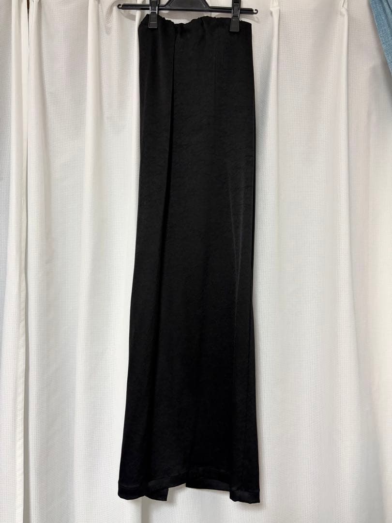 ENOF ace long straight skirt 黒