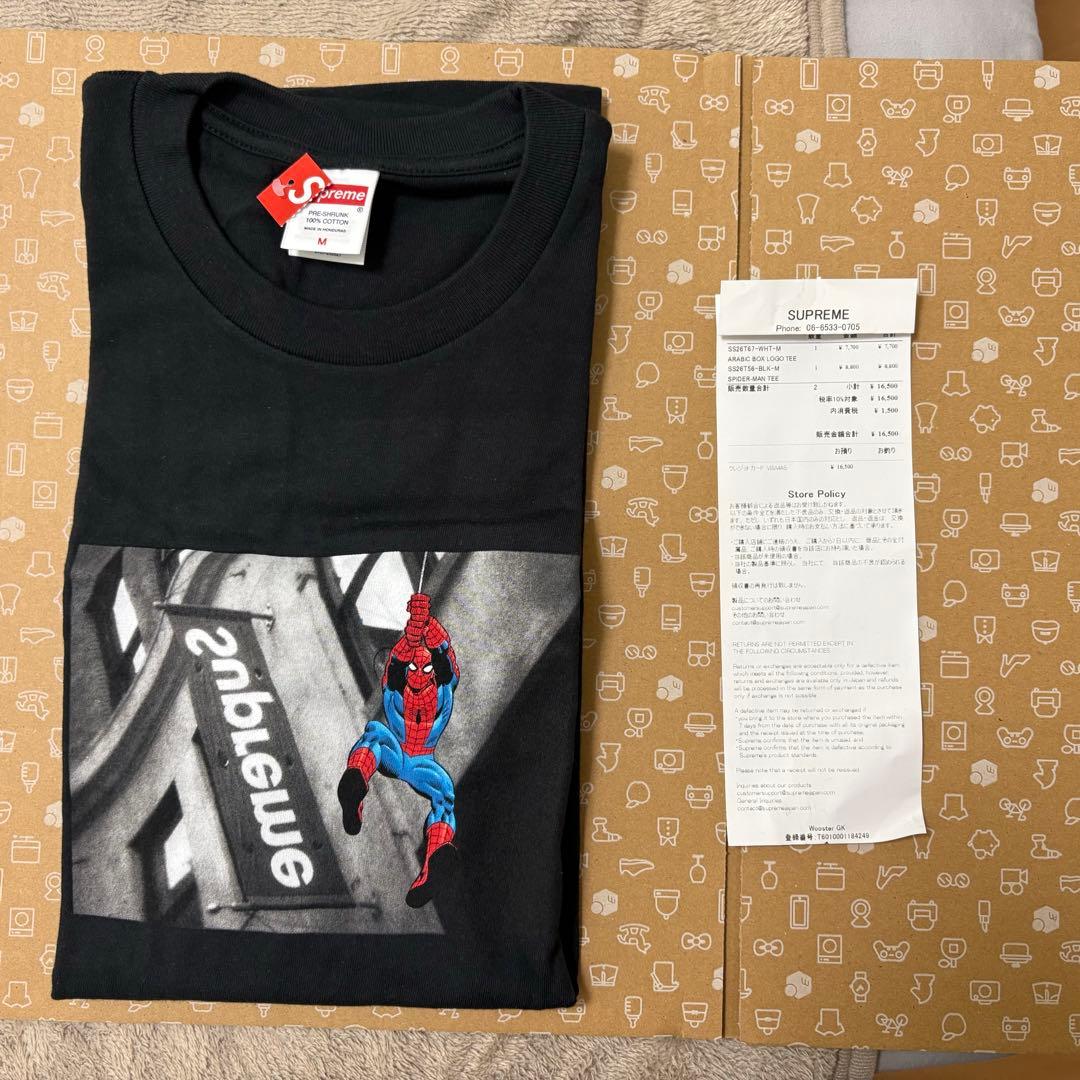Supreme Spiderman Tee M スパイダーマン