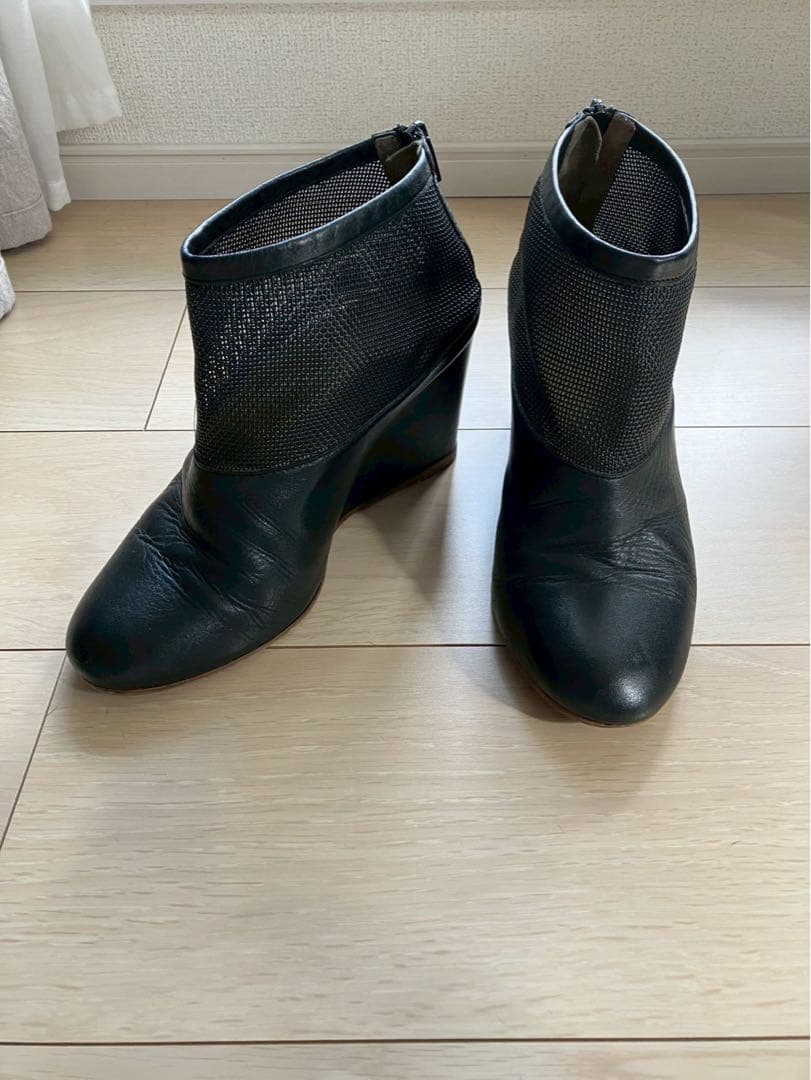 MM6 ショートブーツ★ブーティ 黒 マルジェラ MaisonMargiela