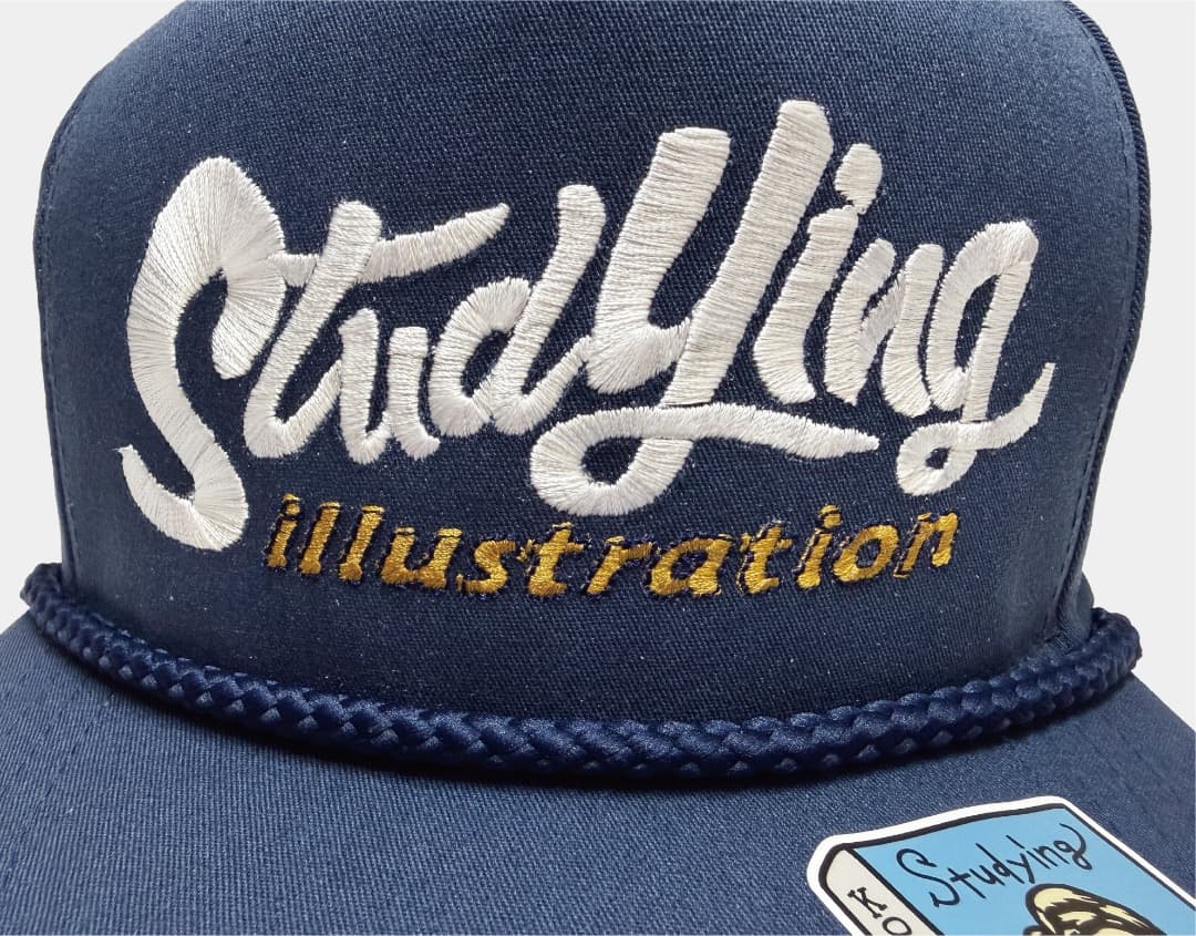 Studying illustration レタロゴ トラッカー キャップ NY