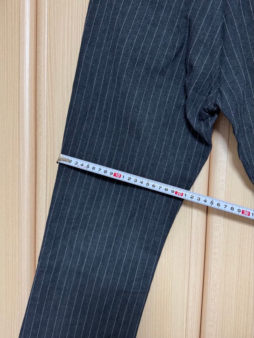 【超美品】ATTACHMENT巻きスカート セットアップ ストライプパンツ