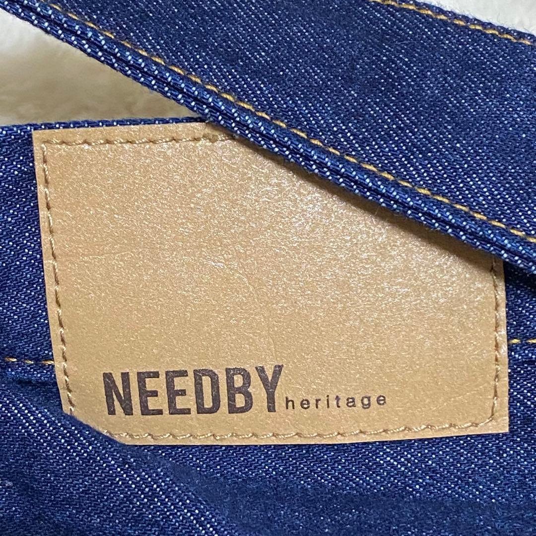 【極美品】NEEDBY heritage \"MAISON\" ワイドデニム 26