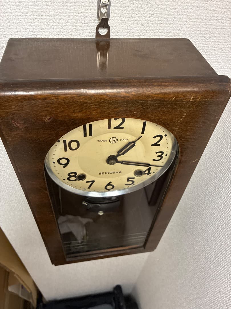 SEIKO 振り子時計 木製 10日巻 完動品