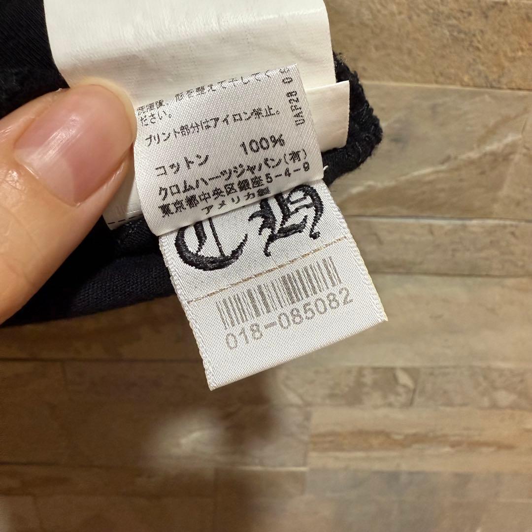 CHROME HEARTS クロムハーツ VネックTシャツ 黒 レディース