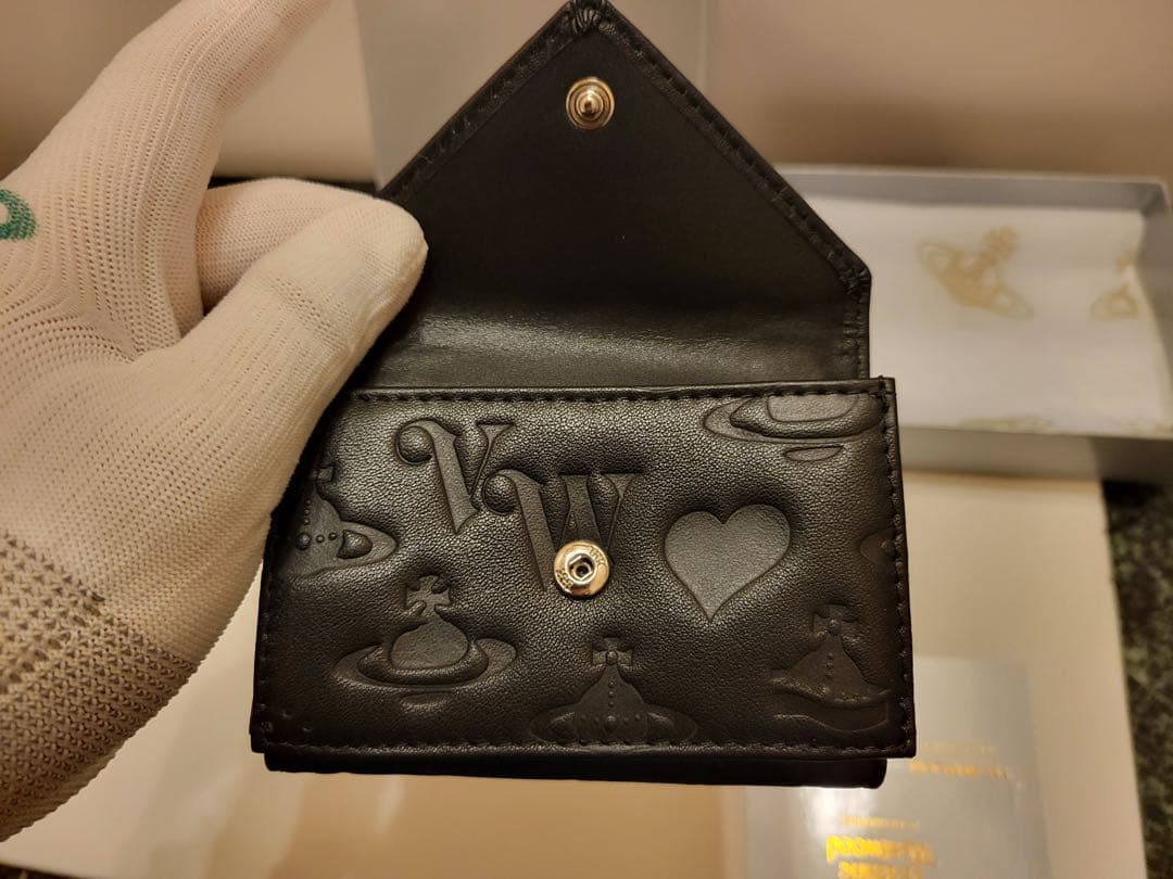 Vivienne Westwood 965VW767 BLACK 三つ折り財布