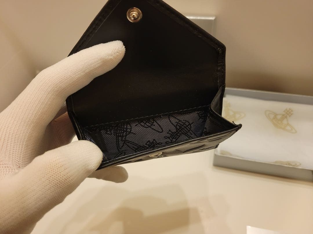 Vivienne Westwood 965VW767 BLACK 三つ折り財布