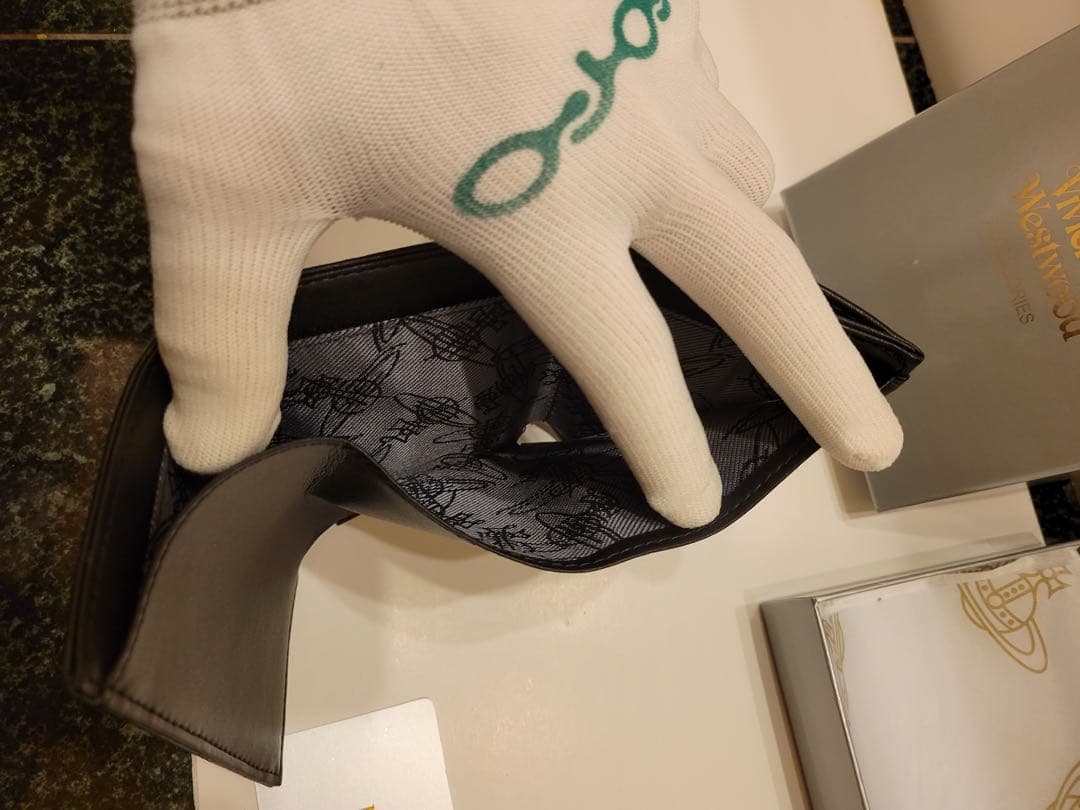 Vivienne Westwood 965VW767 BLACK 三つ折り財布