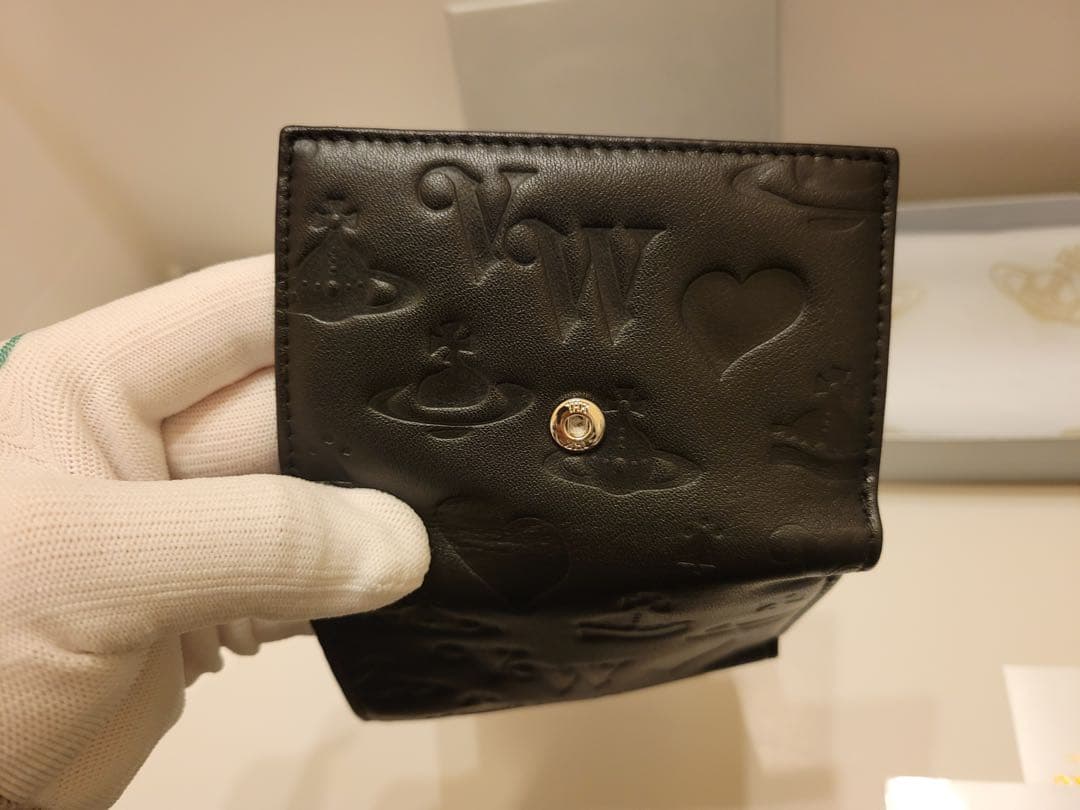 Vivienne Westwood 965VW767 BLACK 三つ折り財布