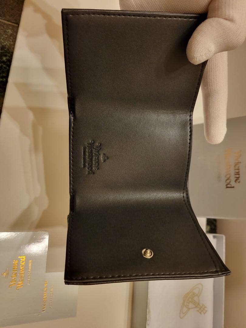 Vivienne Westwood 965VW767 BLACK 三つ折り財布