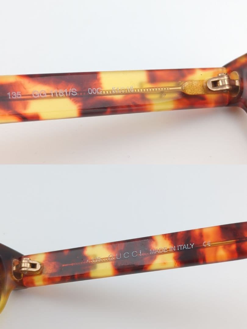 GUCCI GG1181/S サングラス べっ甲 ブラウンレンズ オーバル