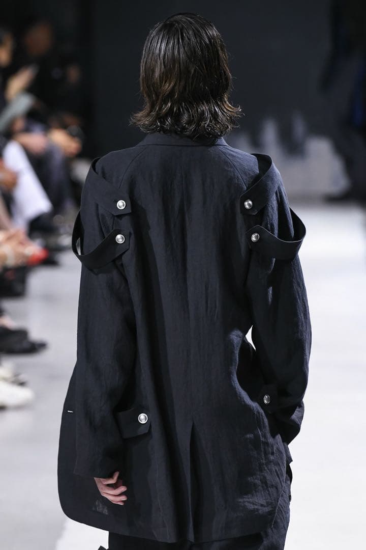 【春夏名作】 24SS ヨウジヤマモトプールオム セミロングリネンジャケット