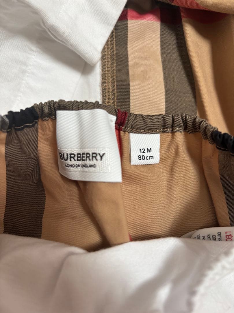 BURBERRY バーバリー　セットアップ　現行タグ　80　ブルマ　ワンピース