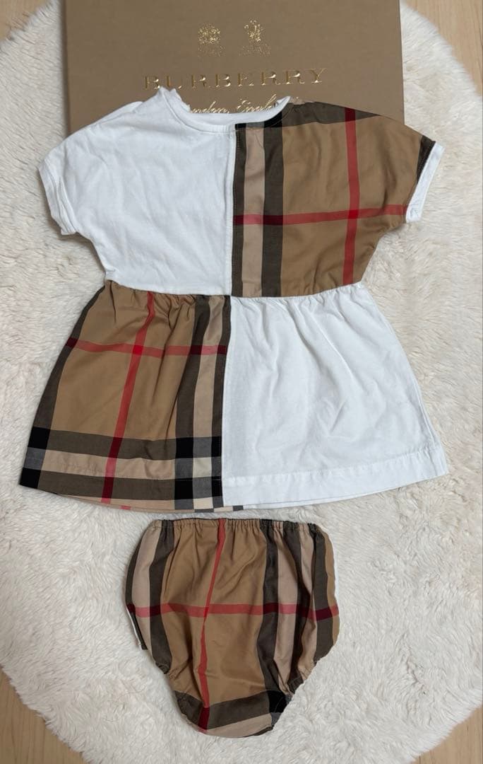 BURBERRY バーバリー　セットアップ　現行タグ　80　ブルマ　ワンピース