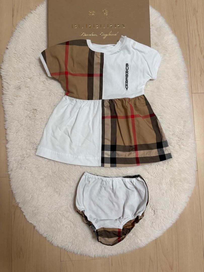 BURBERRY バーバリー　セットアップ　現行タグ　80　ブルマ　ワンピース