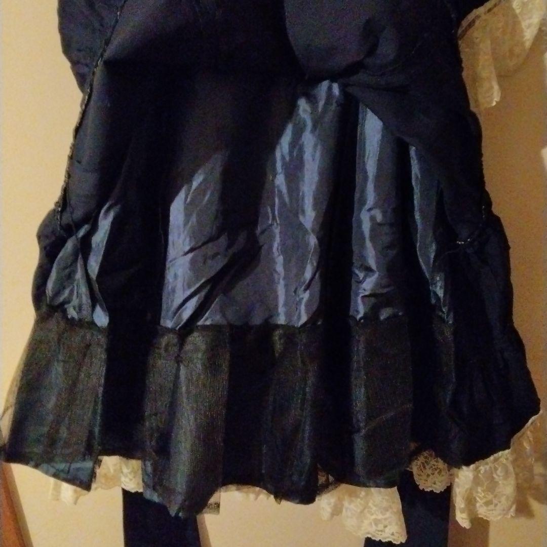 morphose ネイビー ジャンパースカート　ヘッドドレス付