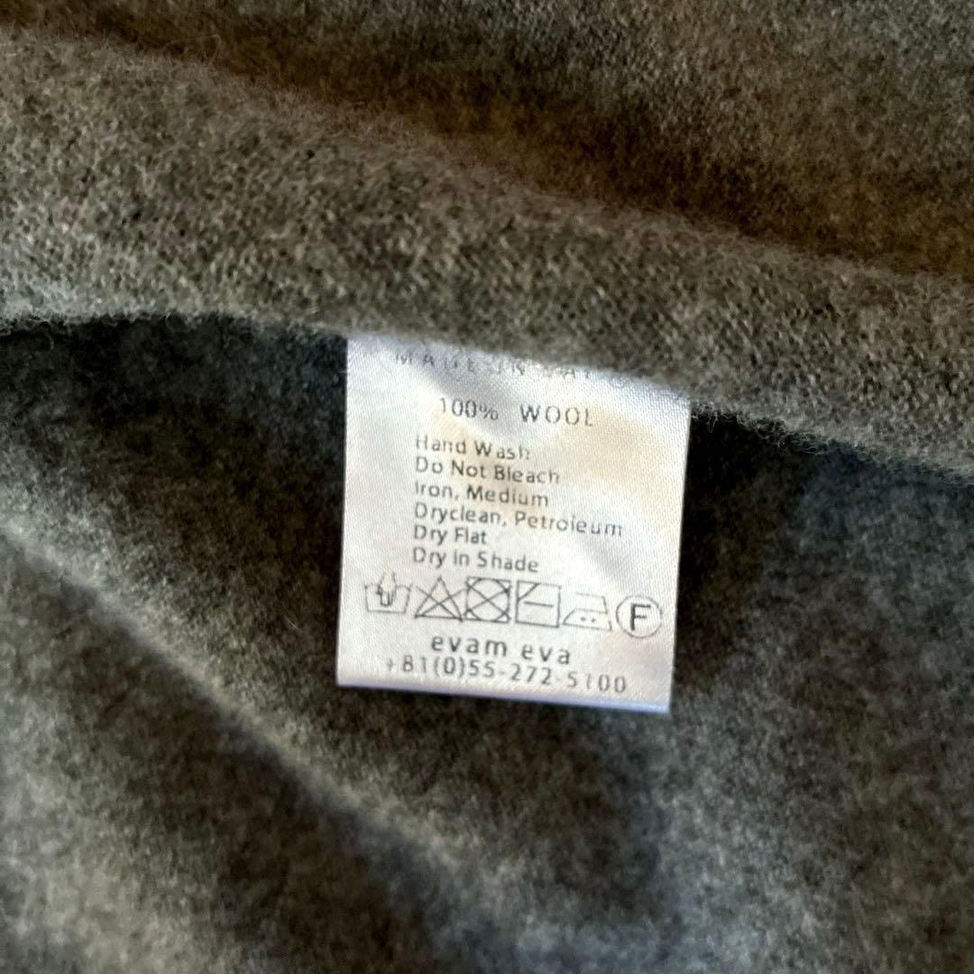 美品★evam eva★wool ニットカーディガン　ロング　22AW