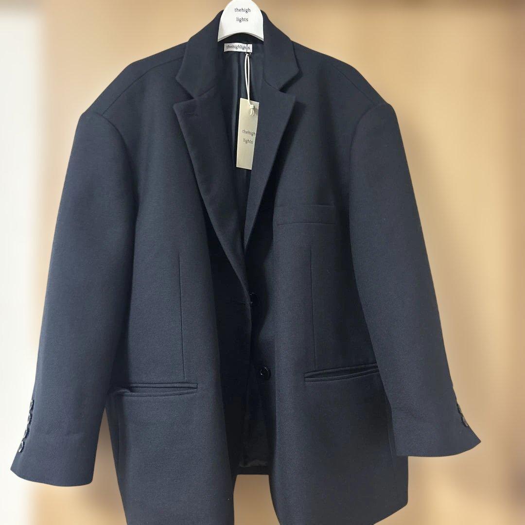 新品　thehighlights テーラードジャケット　ネイビーブラック