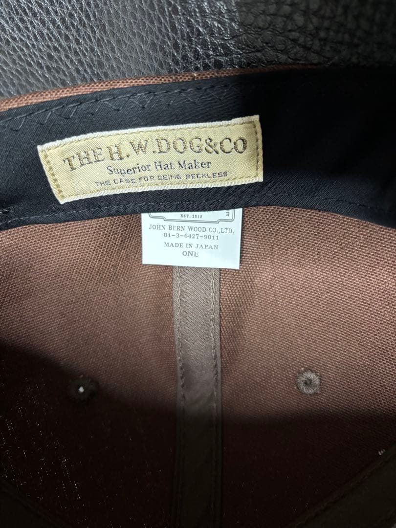 帽子 THE H.W.DOG&CO. MID PROFILE CAP BROWN