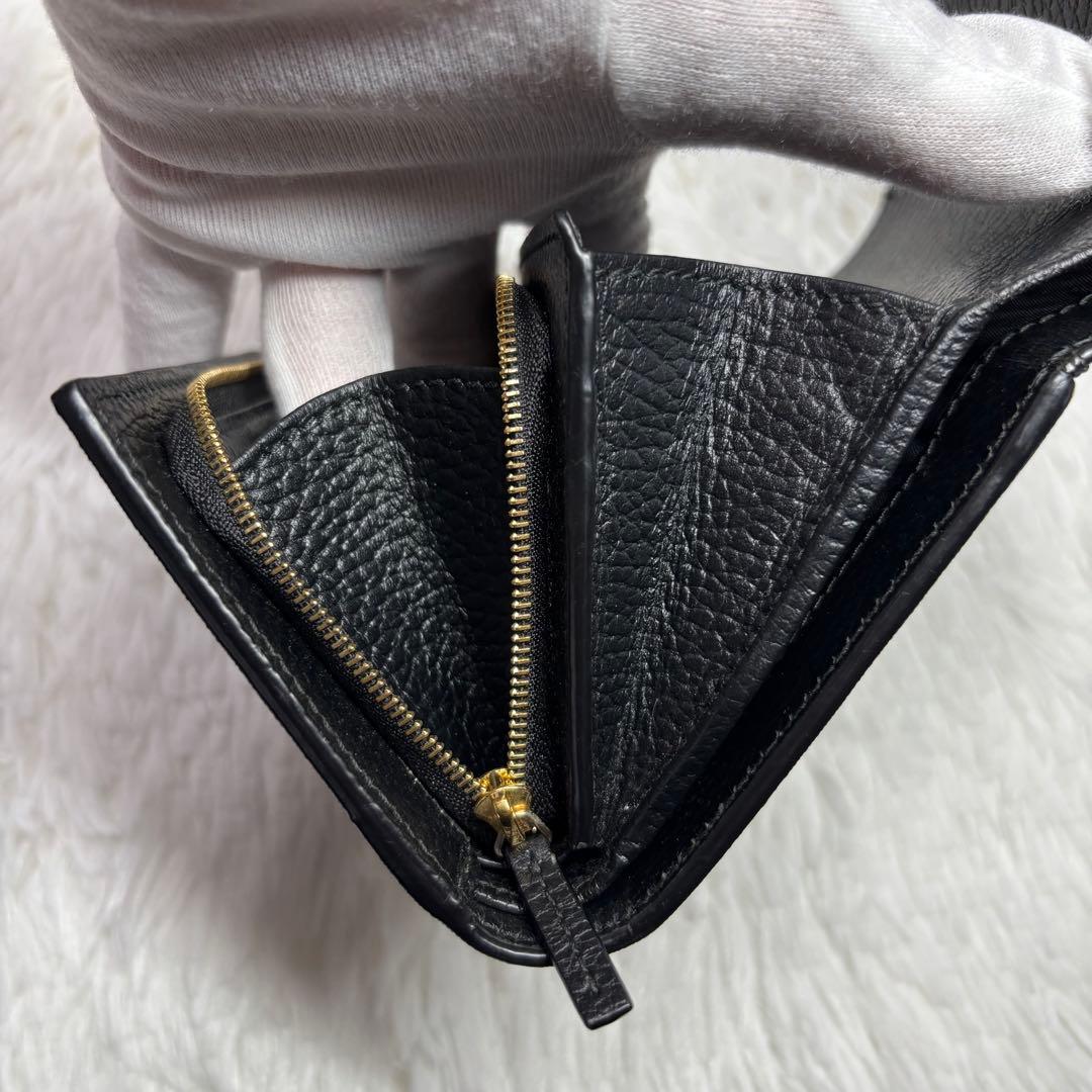 ✨付属品完備/極美品✨ グッチ GGスプリーム マーモント 折り財布 L字 黒