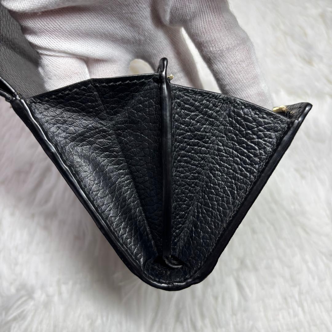 ✨付属品完備/極美品✨ グッチ GGスプリーム マーモント 折り財布 L字 黒
