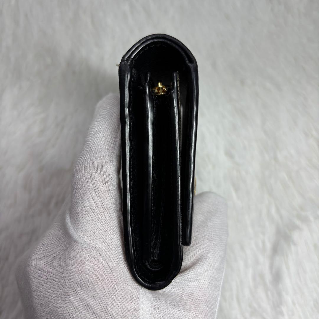 ✨付属品完備/極美品✨ グッチ GGスプリーム マーモント 折り財布 L字 黒