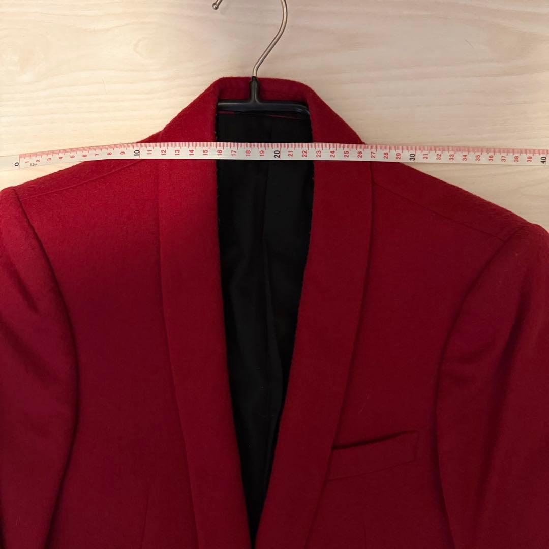 BALMAIN バルマン レッド テーラード ジャケット 44