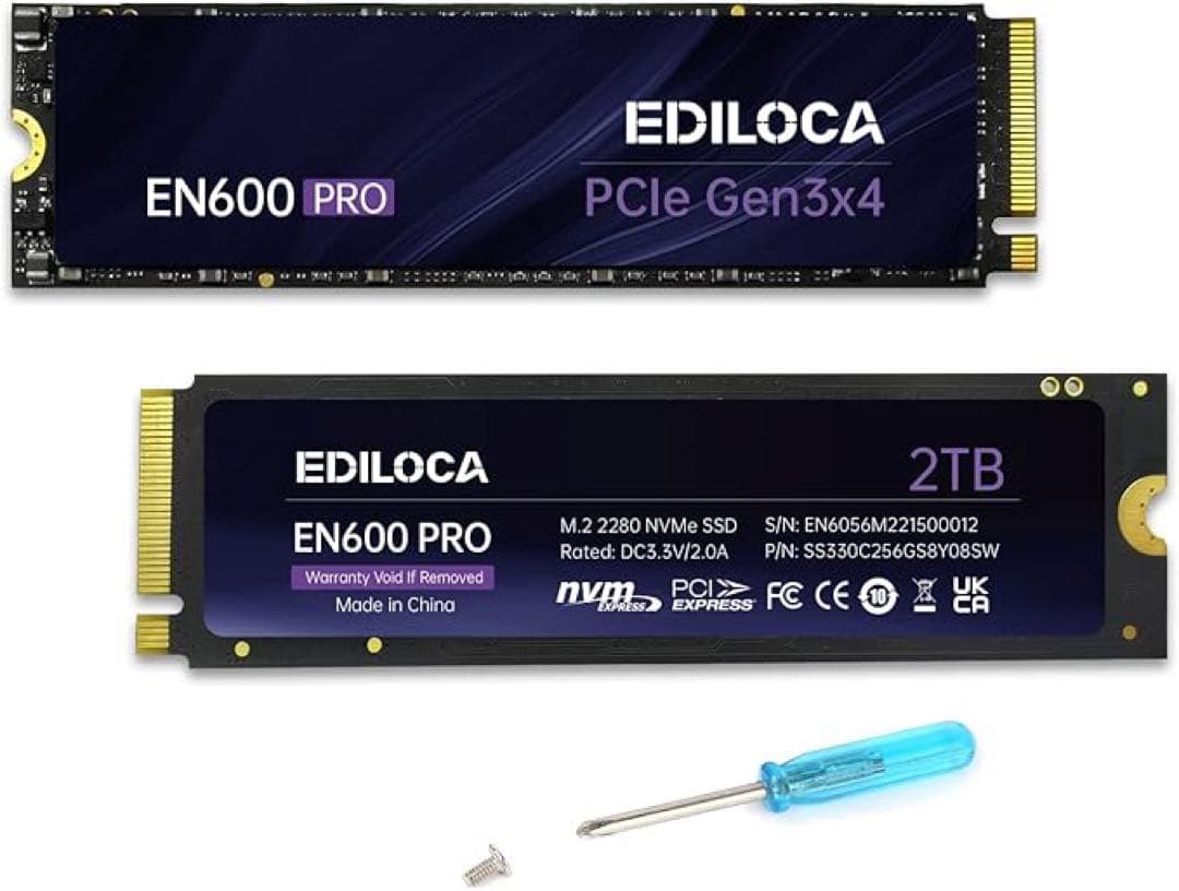 【新品未開封】EDILOCA NVME SSD 2TB M.2 EN600