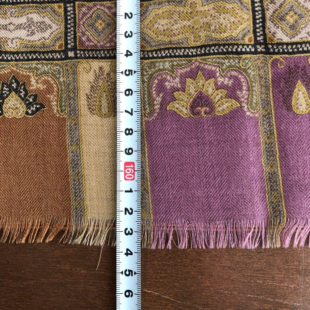 ETRO カシミヤ＆シルク　ストール　ペイズリー　エトロ　カシシル