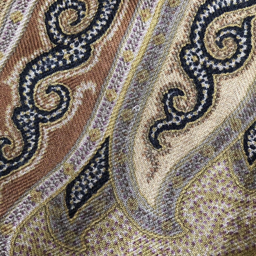ETRO カシミヤ＆シルク　ストール　ペイズリー　エトロ　カシシル