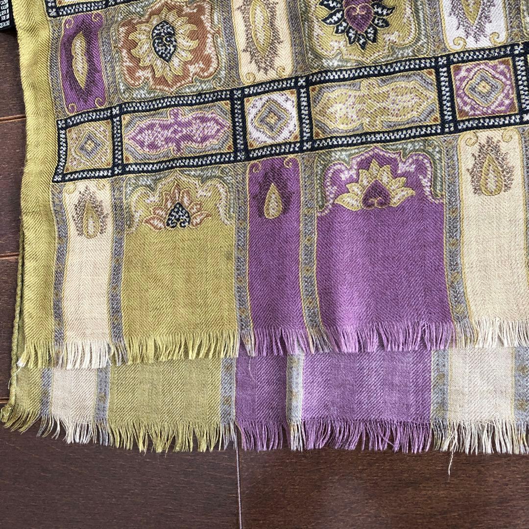 ETRO カシミヤ＆シルク　ストール　ペイズリー　エトロ　カシシル