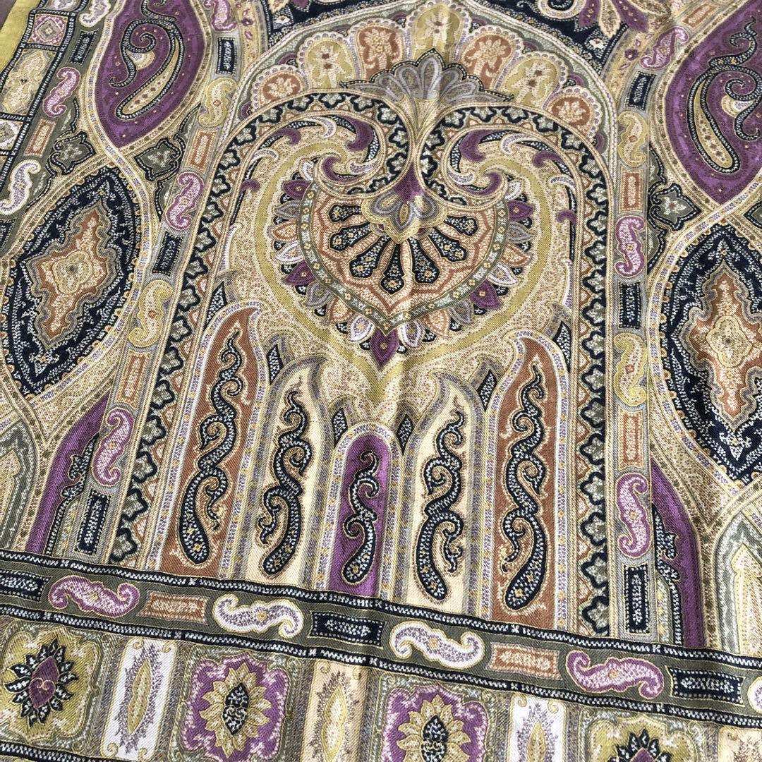 ETRO カシミヤ＆シルク　ストール　ペイズリー　エトロ　カシシル