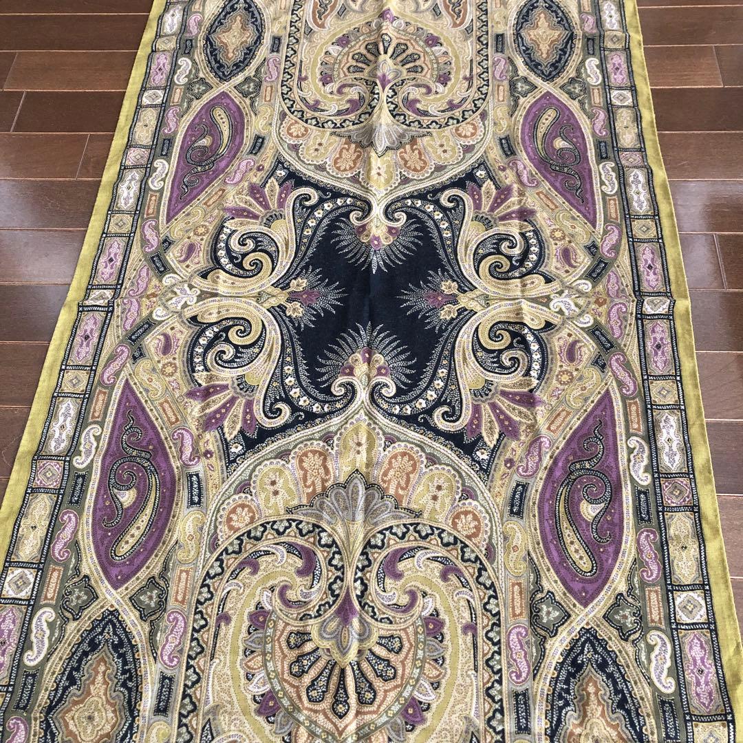 ETRO カシミヤ＆シルク　ストール　ペイズリー　エトロ　カシシル