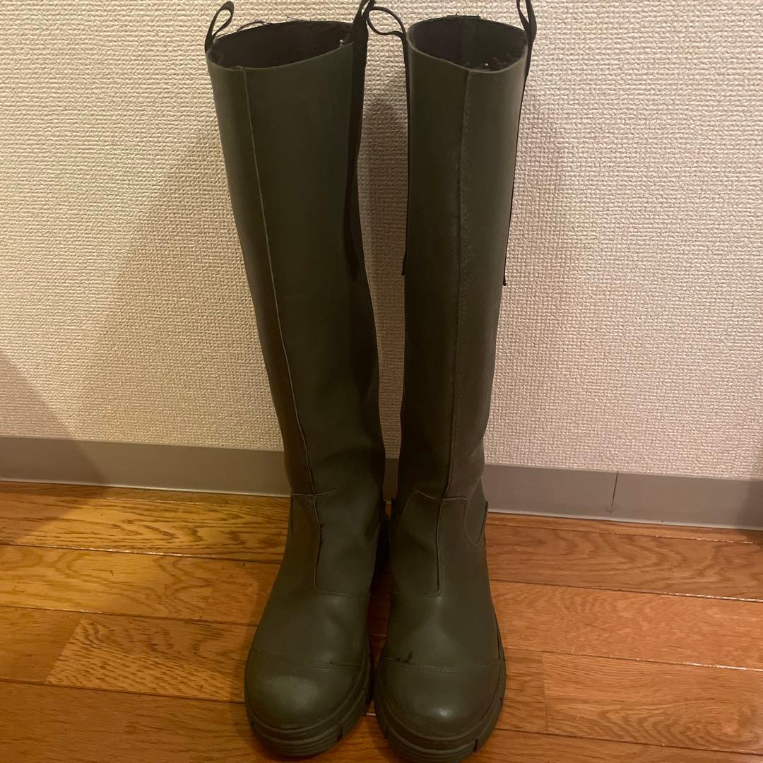 GANNI リサイクルラバーブーツ38