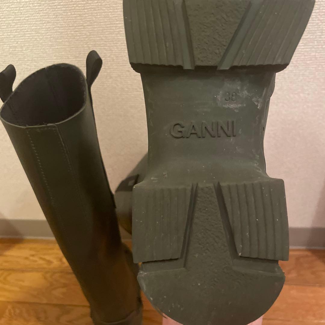 GANNI リサイクルラバーブーツ38