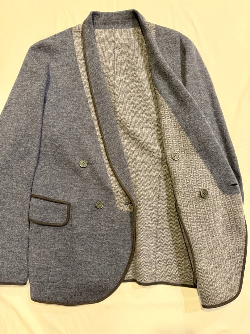 M’s Braque ショールカラー リバーシブルジャケットSエムズブラック