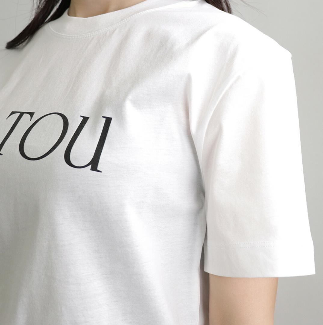PATOU パトゥー　ホワイト ロゴTシャツ Sサイズ