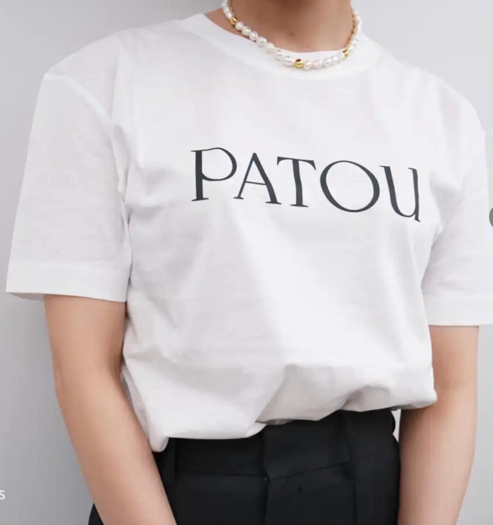 PATOU パトゥー　ホワイト ロゴTシャツ Sサイズ