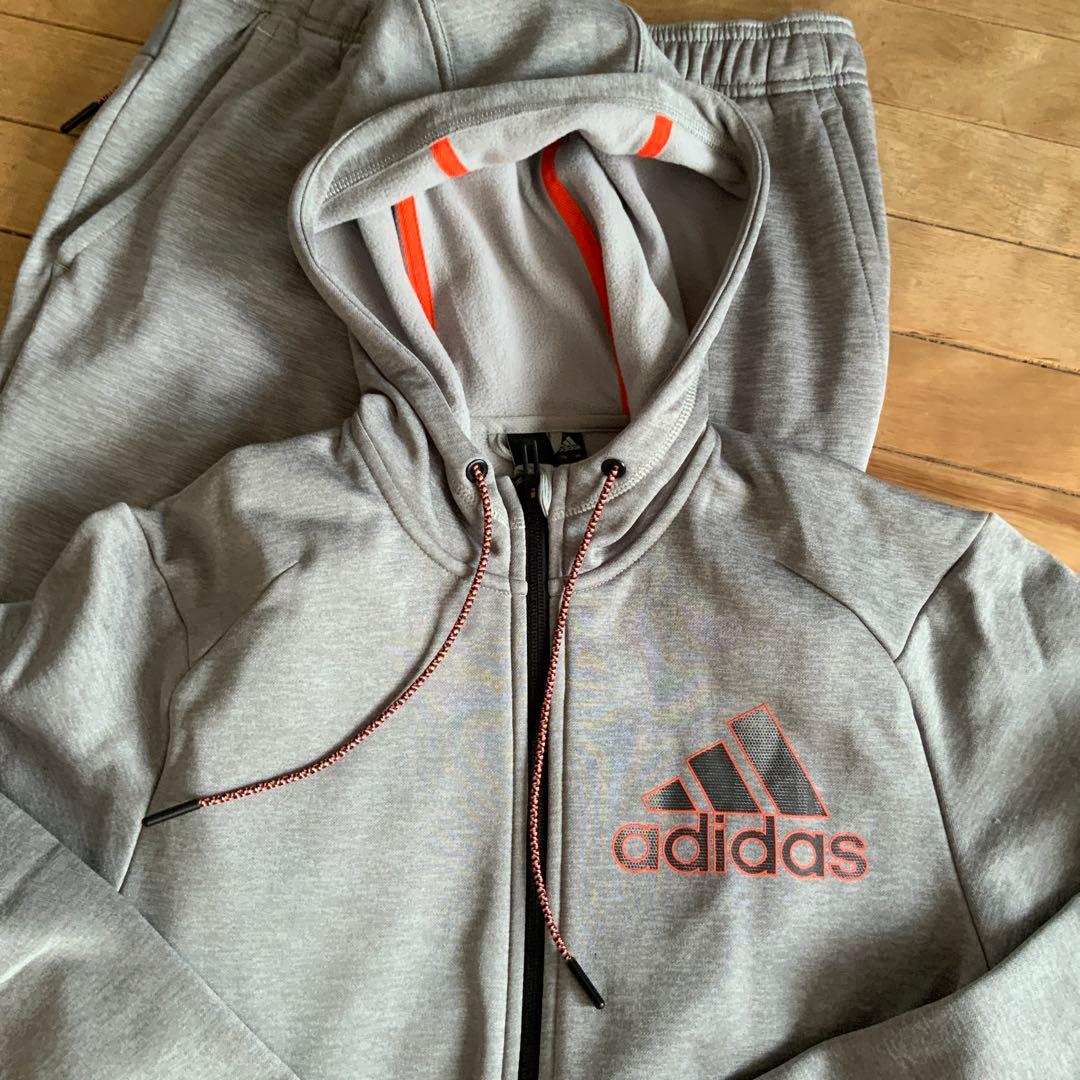 adidasアディダス トラックジャケット ジャージ上下セットアップL裏起毛