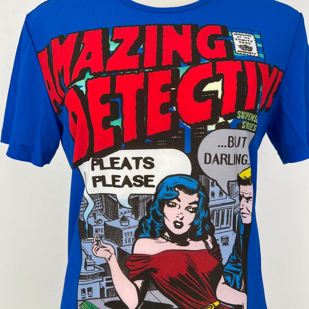 プリーツプリーズイッセイミヤケ 名作 アメコミ 半袖 Tシャツ